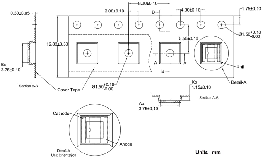Mechanical Drawing - Lumileds LUXEON HL4Z High-Power LEDs